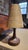 Mid-Century Modern 1970s Bostlund Mid-Century Ceramic Lamp With Original Fiberglass Shade For Sale - Image 3 of 7