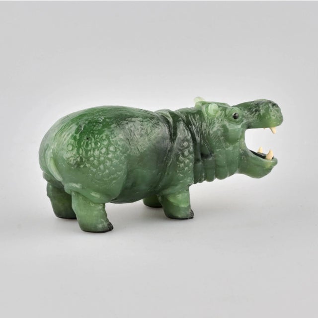 Faberge Style Stone-Cut Miniature Behemoth For Sale - Image 4 of 6