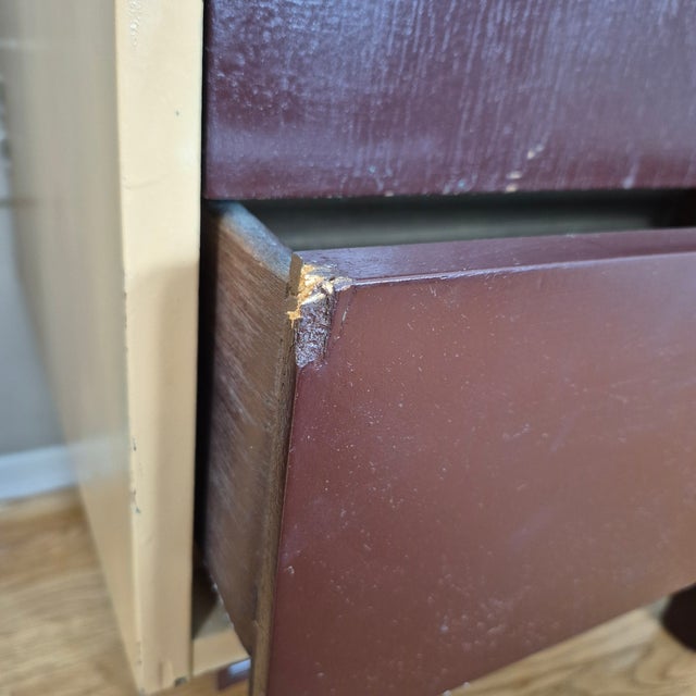 Mid Century Modern Two-Tone Side Tables Night Stands, Manner of Paul T. Frankl, a Pair For Sale - Image 10 of 14