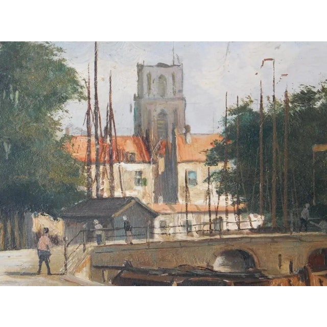 19th Century Original Petrus Gerardus Vertin Oil on Board Painting Signed For Sale - Image 4 of 6