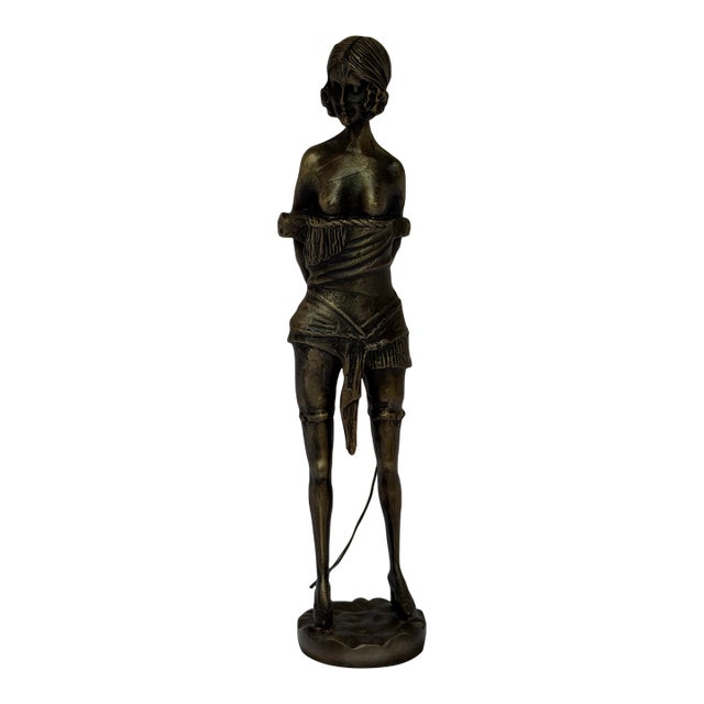 After Bruno Zach “The Riding Crop” Art Deco Patinated Bronze Sculpture on Marble For Sale