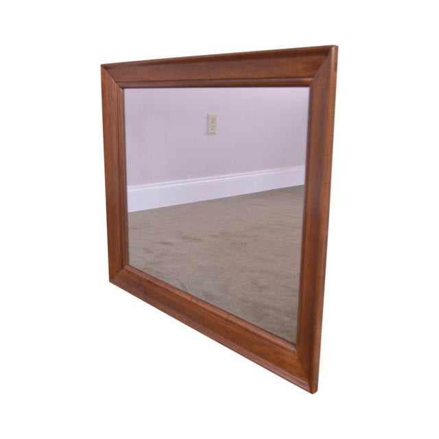 Ethan Allen Vintage Maple Rectangular Wall Mirror Chairish