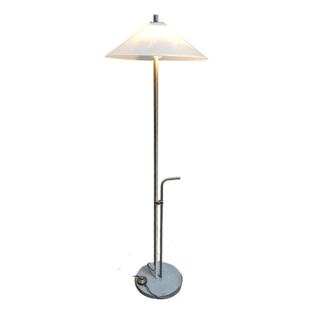 1970s 1970's Chrome Enzo Mari & Giancarlo Fassina Adjustable Italian Floor Lamp For Sale - Image 5 of 5