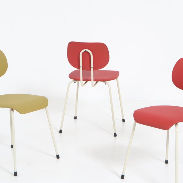 Dining Chairs by Willy Van Der Meeren for Tubax, Set of 4 For Sale - Image 4 of 18