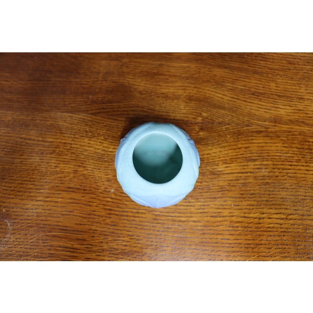 Van Briggle Van Briggle Butterfly Vase, Ming Blue Matte Glaze For Sale - Image 4 of 9