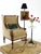 Vintage French Louis XVI-Style Bergère Armchair in Camel Velvet For Sale - Image 12 of 12