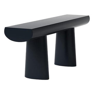 Wood Console Table in Midnight Blue Color by Aldo Bakker for Karakter For Sale