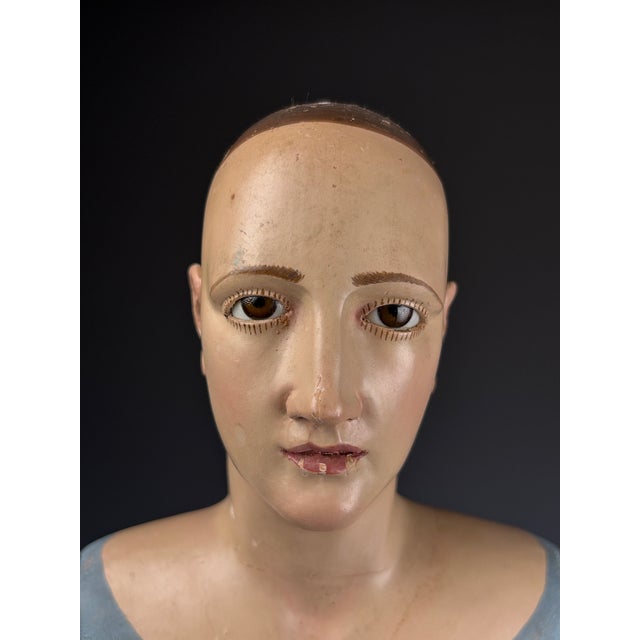 Unknown, Articulated Santos Figure (Female Saint), 1750, Poplar For Sale - Image 7 of 18