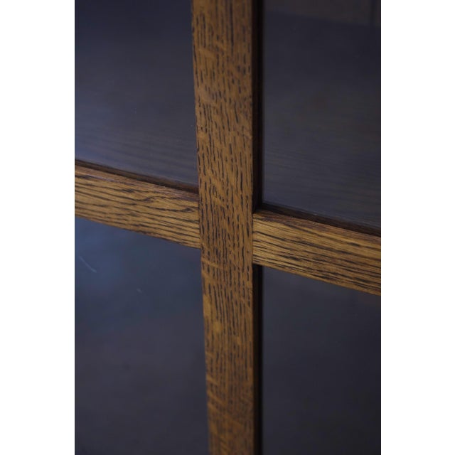 Stickley Mission Oak 3 Door Bookcase For Sale - Image 9 of 15