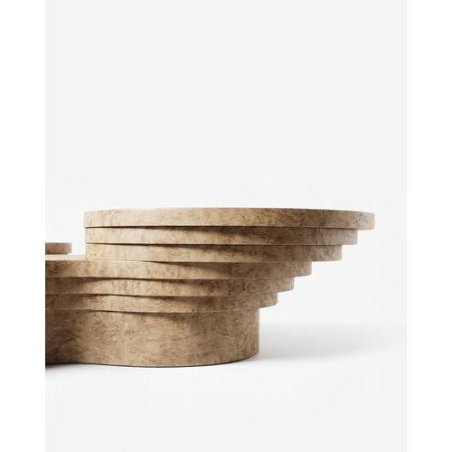 Slice Me Up Coffee Table in Eucalyptus Pomele Wood by Pietro Franceschini For Sale - Image 4 of 5