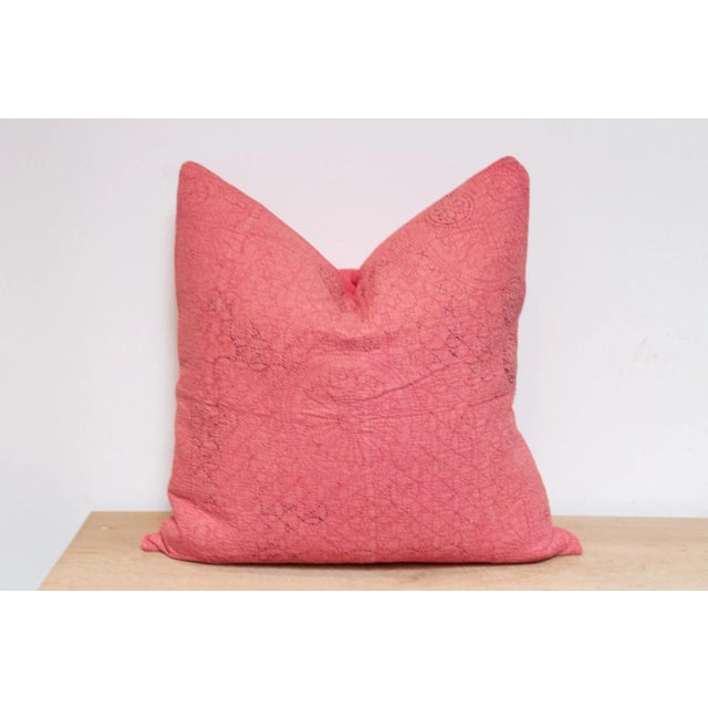 1990s Primrose Hand-Stitched Pillow Cover For Sale - Image 5 of 7