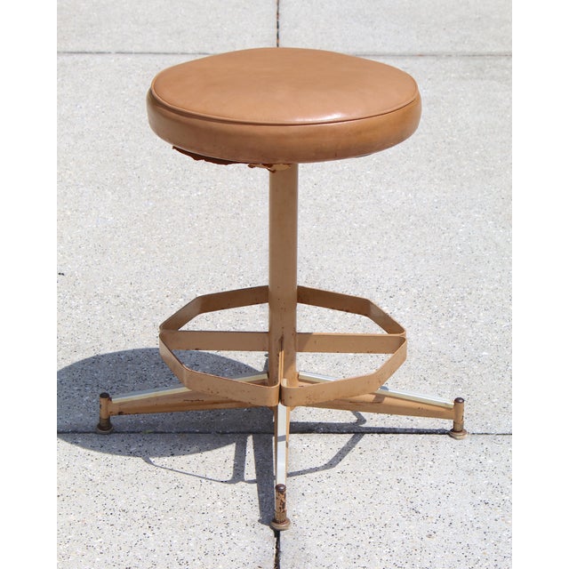 Vintage Swivel Stool, Industrial Medical / Drafting Classic (C. 1970s) For Sale In Naples, FL - Image 6 of 16
