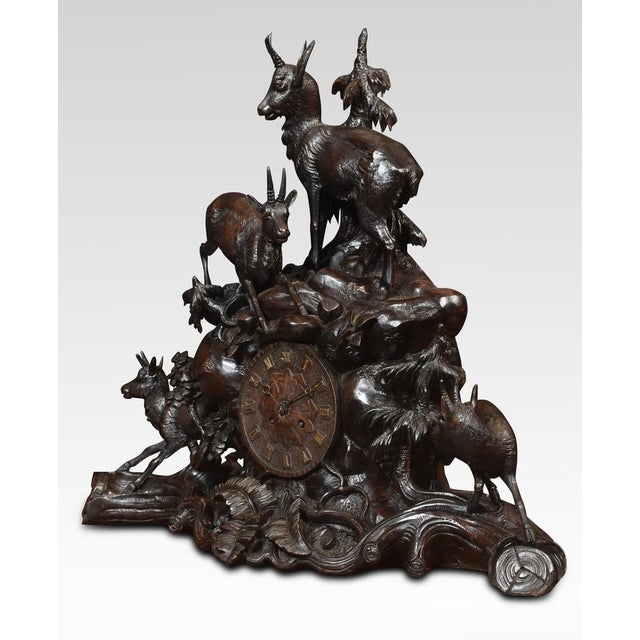 Black Forest Mantel Clock Set, Set of 3 For Sale - Image 11 of 17