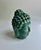 Vintage Pierced Glossy Green Glazed Ceramic Buddha Head For Sale - Image 4 of 16