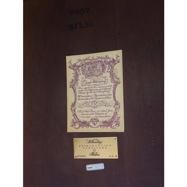 Baker Colonial Williamsburg Collection Mahogany Dropleaf Table For Sale - Image 16 of 16