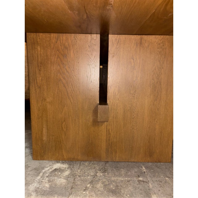Wood Ida Trestle Table Custom Made For Sale - Image 7 of 12