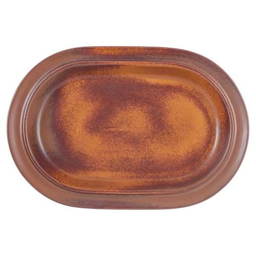 1970s Oval Stoneware Serving Dish by Ulla Procopé for Arabia, Finland, 1970s For Sale - Image 5 of 5