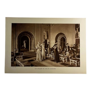 Antique French Fashion Atelier De Haute Couture Photo Print For Sale