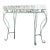 Vintage Boho Wrought Iron and Coquina Stone Console Table For Sale