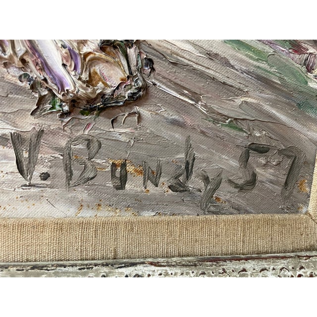 Shabby Chic V. Bundy, (Untitled) a Tonalist’s Triumph of Roses and Anthurium For Sale - Image 3 of 4