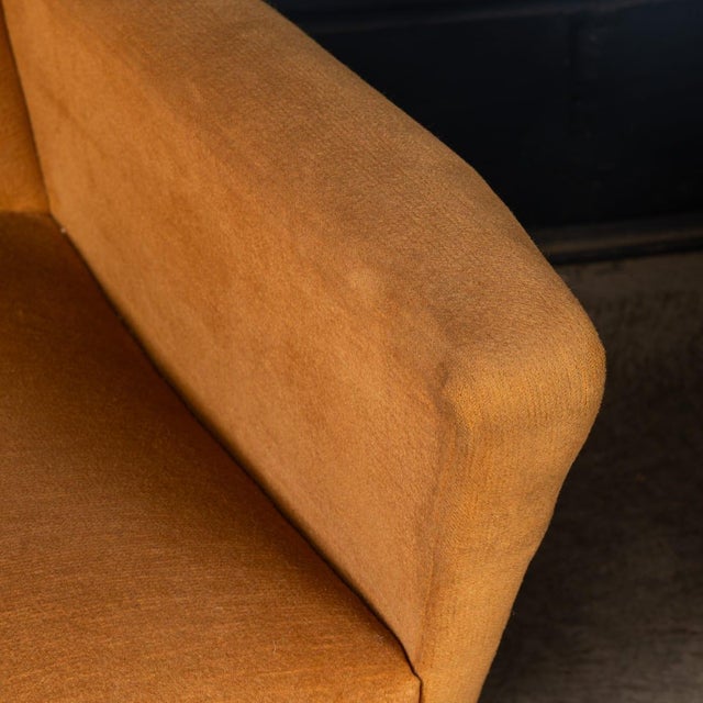 Vintage Italian Lounge Chairs in Ochre Velvet, 1960, Set of 2 For Sale - Image 15 of 18