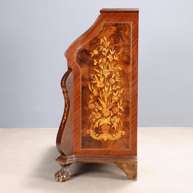 Flap Cabinet Veneered in Various Woods For Sale - Image 11 of 13