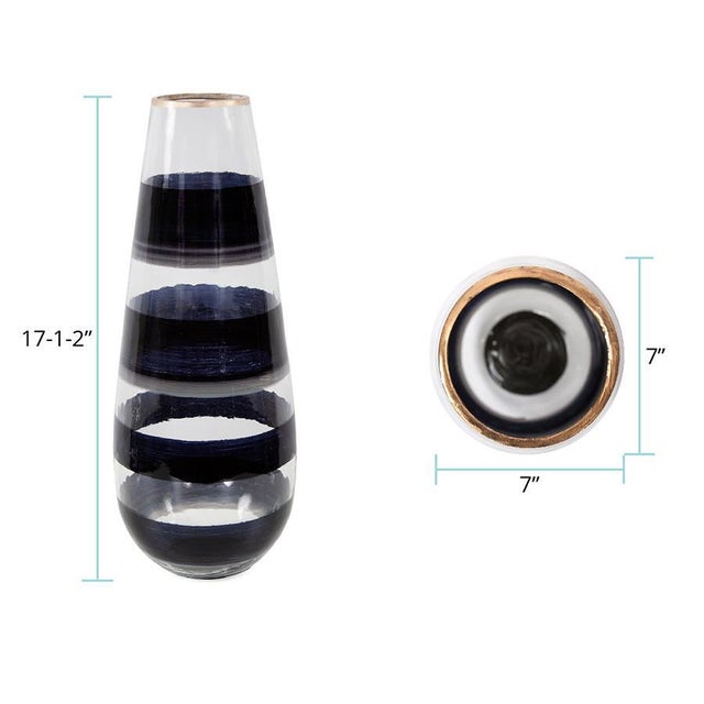 Vector Glass Torpedo Vase- Tall For Sale In Chicago - Image 6 of 6