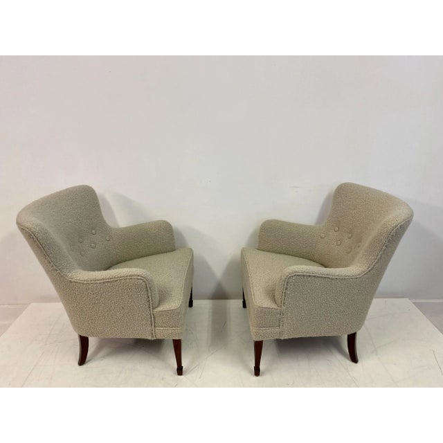 1950s Set of Danish Armchairs by Frits Henningsen, 1950s For Sale - Image 5 of 14