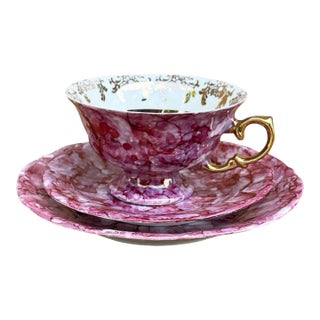 Marbled Breakfast Set, Wałbrzych, Poland, 1970s. For Sale