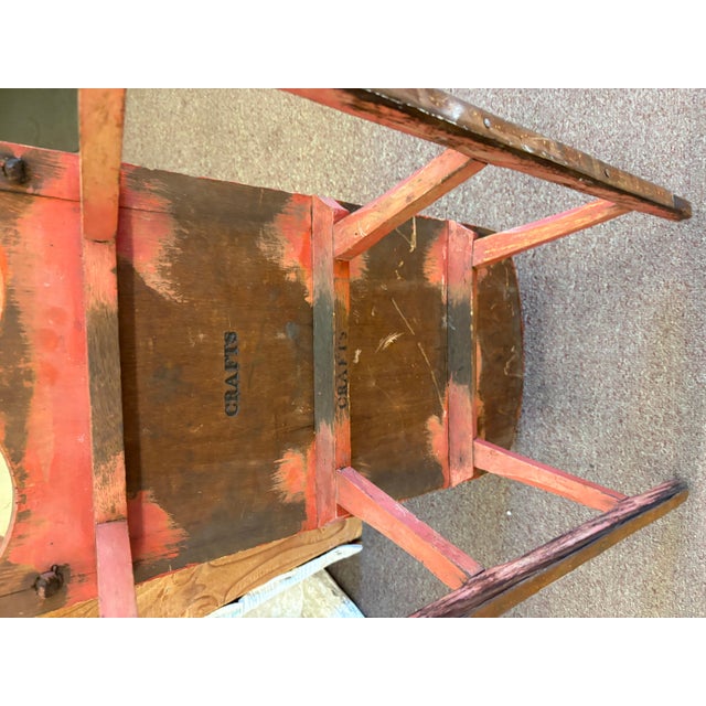 Early 20thc Wooden Salmon Sled For Sale - Image 4 of 5