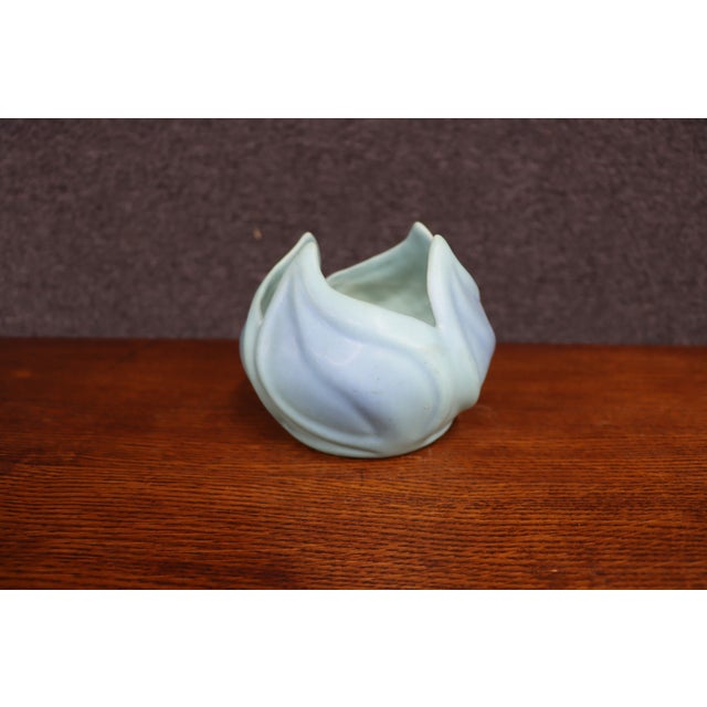 Van Briggle Art Pottery Sculptural Leaf Vase For Sale - Image 10 of 10