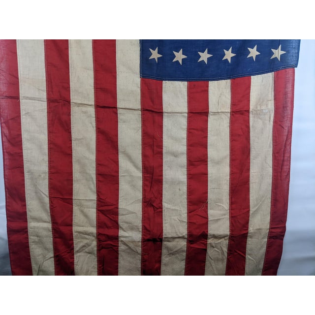 Textile Vintage Lexington 48-Star Sewn American Flag, 3 × 5 Ft, Red, White & Blue For Sale - Image 7 of 11