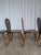 Brown Vintage Brutalist Rustic Farmhouse Dining Chair, 1970s, Set of 4 For Sale - Image 8 of 18