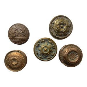 A Set of American Bronze Door Knobs