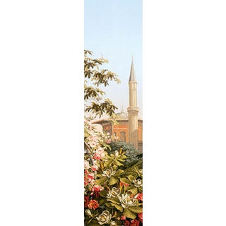 1940's Zuber Hand Painted Wallpaper Panel #18 El Dorado For Sale