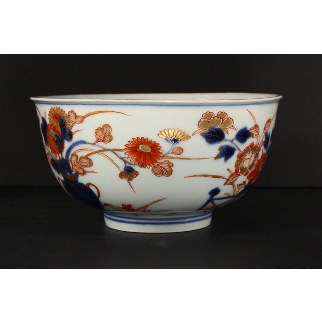 Fine 18th C. Edo Japanese Imari Bowl With Imperial Chrysanthemum Mark For Sale - Image 10 of 17