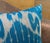 1990s 1990s Handmade Silk Ikat Square Pillow Cover For Sale - Image 5 of 11