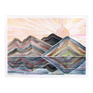 The Leaves of Autumn - Abstract Muted Colorful Landscape Painting Original Artwork by Heidi Lowell