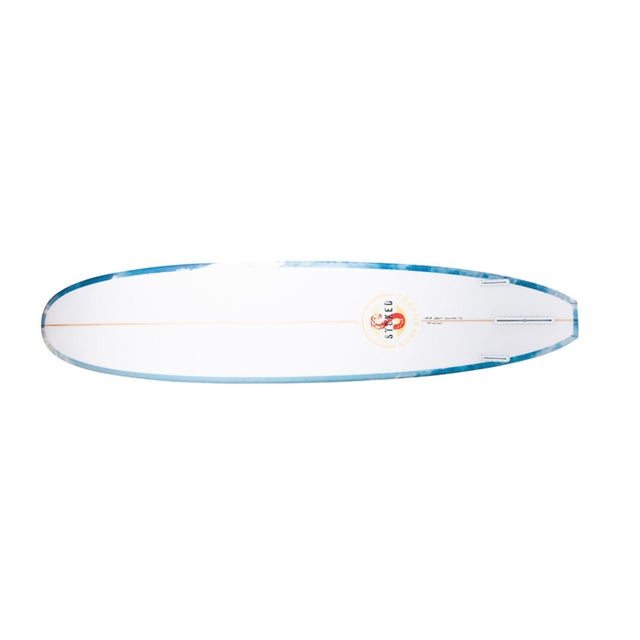 Rincon Classic 8'8" x23"x3" Rideable Longboard, Single Fin Poly (PU/PE) Bass Wood Stringer Matte Finish Clear acrylic...