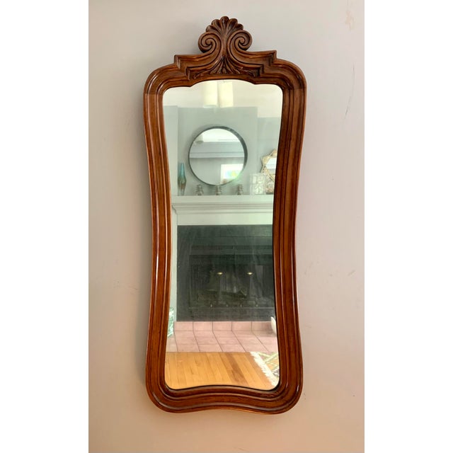 MidCentury White Furniture Co. of North Carolina Walnut Mirror Chairish