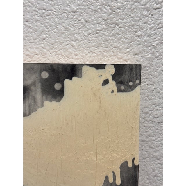 Abstract Acrylic on Board, Unknown Arts, Vintage For Sale - Image 3 of 12