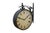 Qty 2 Late 20th century double sided railway clock styled after the famous clock at Victoria Station, London. Wrought...