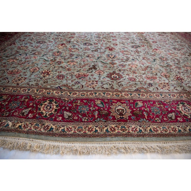 Vintage Tabriz Square Rug - 11'9" X 11'10" For Sale - Image 4 of 12