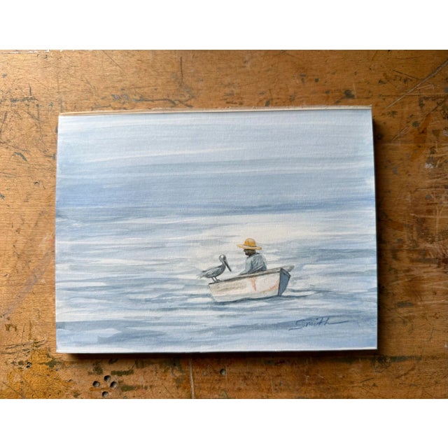 From my own reference. I photographed this duo in Bonaire many years ago. I love the companionship between the two. Signed...