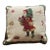 Vintage Needlepoint Christmas Santa Claus St. Nicholas Pillow For Sale
