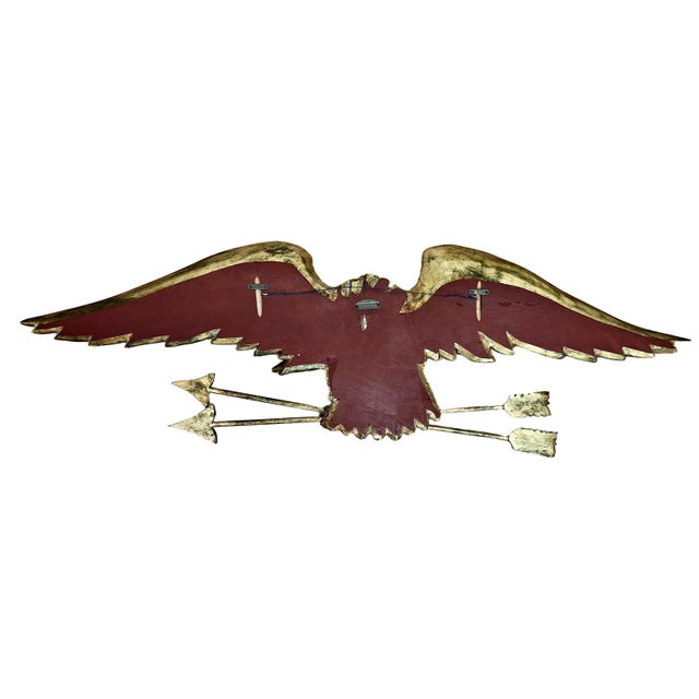 Eagle Wall Plaque in Gilt Wood by Palladio of Italy For Sale In San Francisco - Image 6 of 7