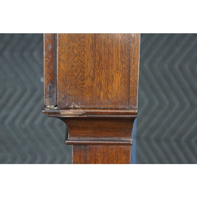 Vintage Chapman Federal Revival Mahogany Longcase Grandfather Case Clock Spain For Sale - Image 17 of 18