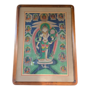 Antique Asian Painting of Deities