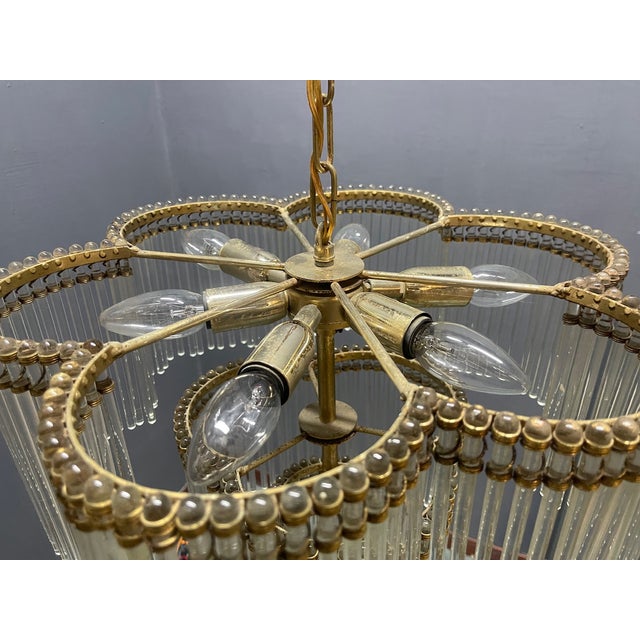 Vintage Rod Chandelier in Murano Glass, 1960s For Sale - Image 17 of 18