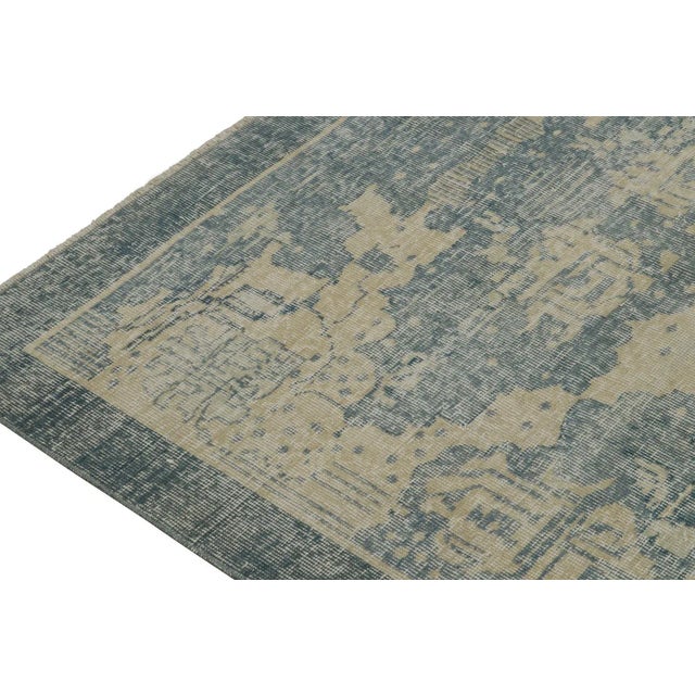 1960s Vintage Zeki Müren Art Deco Style Distressed Rug by Rug & Kilim, Turkey, 1960-1969 For Sale - Image 5 of 8